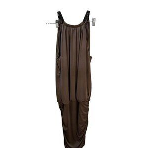 Sleeveless Maxi‎ Dress with Ruched Size 1X NEW